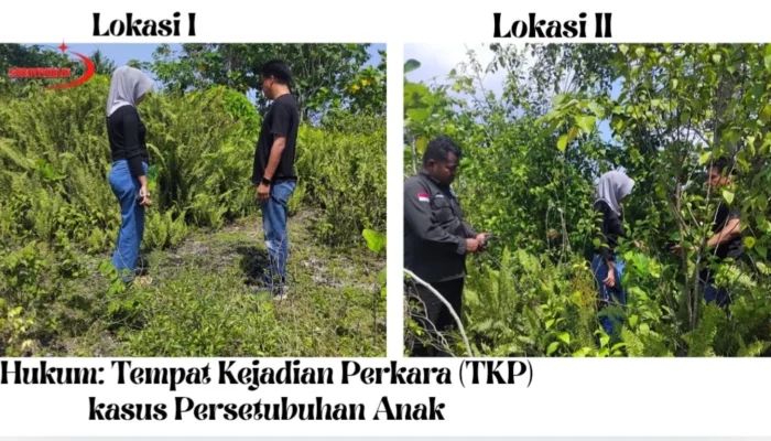 Kasus Dugaan Persetubuhan Anak di Bawah Umur, Polsek Mangoli Barat olah TKP