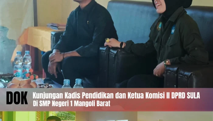 Kadisdik dan Komisi II DPRD Sula Tinjau pembangunan SMP 1 Mangoli Barat