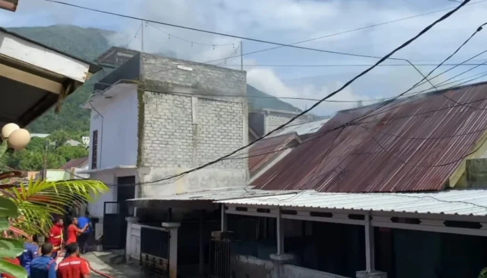 Diduga Korsleting dari Atap, Dua Rumah di Ngade Dilalap Si Jago Merah