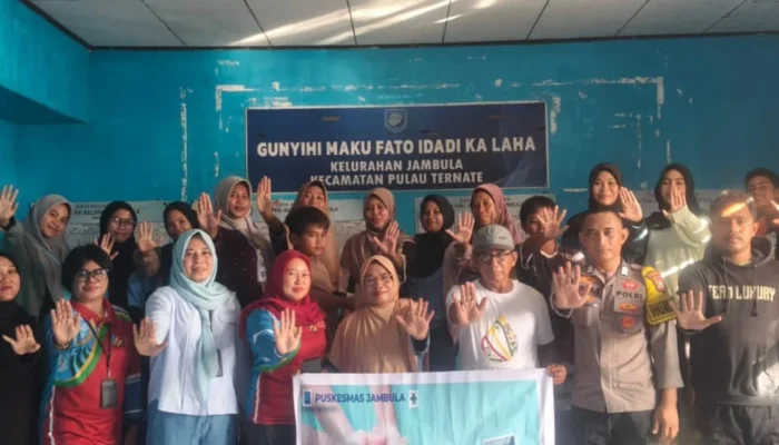 Polsek Pulau Ternate Bersamaan Puskesmas Jambula Menggelar Sosialisasi PIK